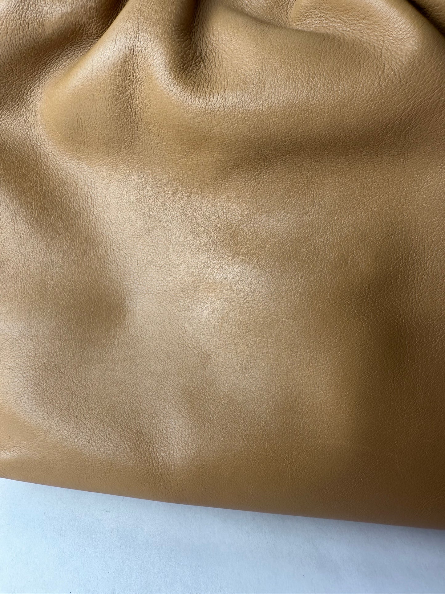 CHRISTIAN DIOR small malice bag in beige gathered leather, marbled resin beads