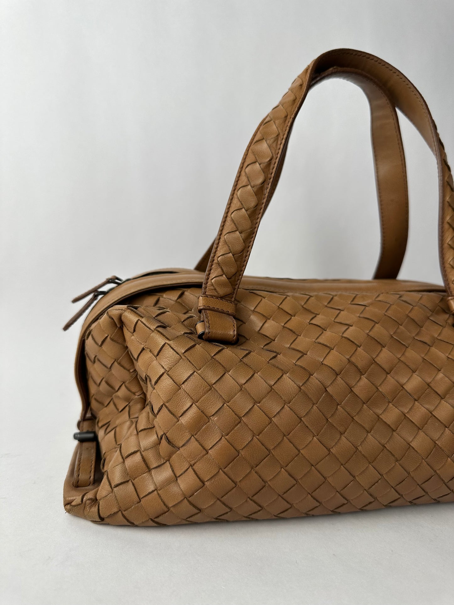 BOTTEGA VENETA bag intrecciato leather glaced brown