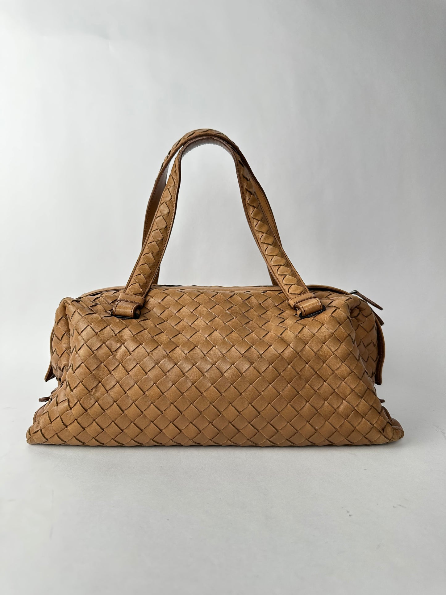 BOTTEGA VENETA bag intrecciato leather glaced brown