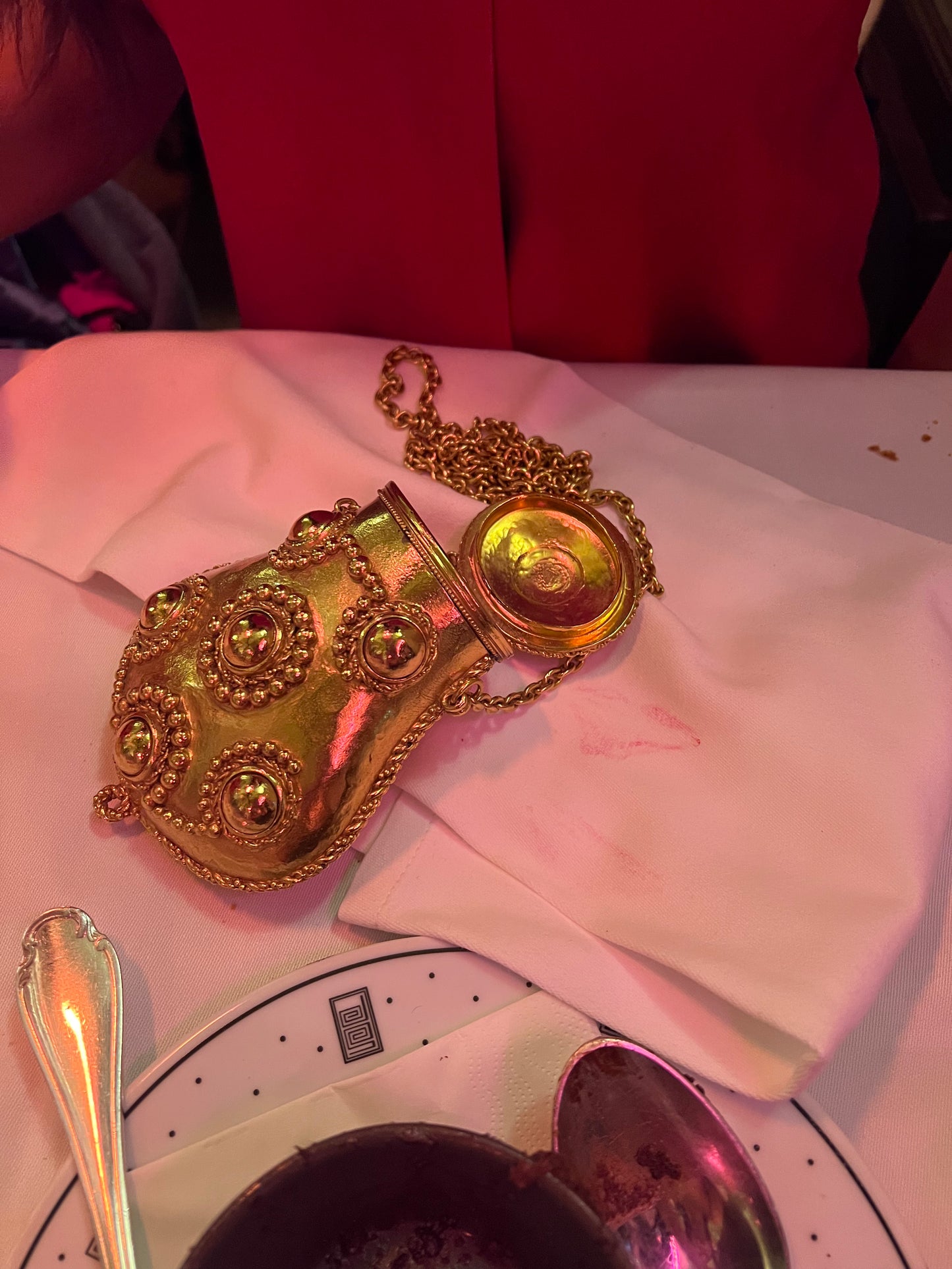 Sonia Rykiel gold purse