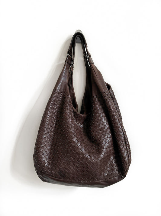 Bottega Venetta chocolate tote