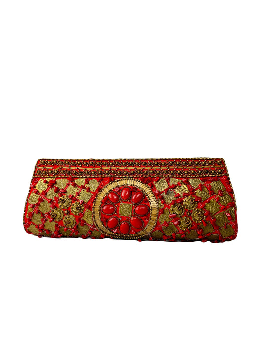 ANONYMOUS beaded clutch bag, Moroccan style