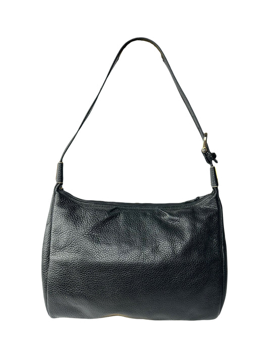 CHRISTIAN DIOR black leather shoulder bag