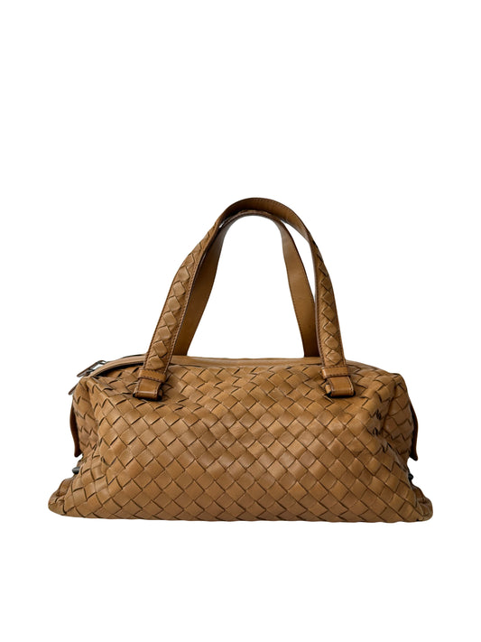 BOTTEGA VENETA bag intrecciato leather glaced brown